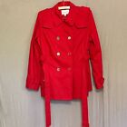 Banana Republic Cherry Red Mid Trench Size XL