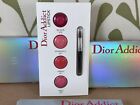 3x DIOR ADDICT Hydra-Gel Mirror Shine Lipstick 4 samples Be Dior,Wonderful,Smile
