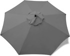 9 ft Replacement Umbrella Canopy Dark Gray / 8 Rib 52