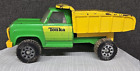 Vintage 1970s Tonka Dump Truck~ Pressed Steel~ Green & Yellow
