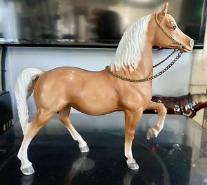 Breyer~Vintage~Chalky Western prancing Horse~Palomino~Orig. Reins~No Saddle~Nice