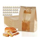 Paper Bread Bags 30 Pack Homemade Bread Storage Bags with Clear Window Includes