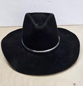 Eddy Renegade II  Felt Black Fur Blend  Cowboy Hat  XX  7 3/8