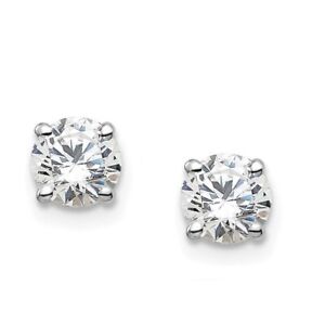 1/4ct TW Round Natural Diamond Solitaire Stud Earrings in 14K Gold