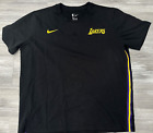 Los Angeles Lakers Nike Team Issued Black Short Sleeve Shirt Men's Size 2XL