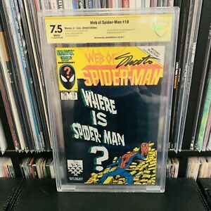 Web of Spider-Man #11 CBCS 7.5 Signature Witnessed JIM SHOOTER Autographed 2017