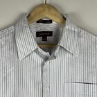 NORDSTROM Men’s SMARTCARE Wrinkle-Free Shirt Size 16.5 | 34 White Stripe
