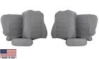 2001 2002 2003 Ford F-250 Lariat Quad Extended Super X Cab Seat Covers Gray perf (For: 2002 Ford F-350 Super Duty Lariat 7.3L)