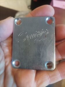 Relic Fender Squier classic vibe Chrome Neck back Plate used