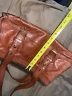 Fifty Four Fossil Dark Red Heavy Hardware Handbag Purse Please SEE PICTURES