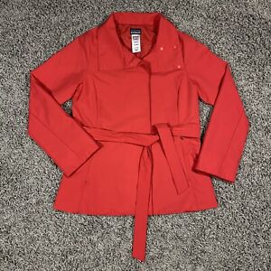 Patagonia Womens Red Trench Coat Size Medium