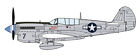 Hasegawa 1/48 P-40N Warhawk 'Natural Metal Aces' Propeller Plane