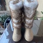 B Justfab Snow boots With Fur  Size 8 New No Box