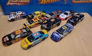 Lot of 10 1/64 NASCAR Diecast Cars Action, Racing Champions & More