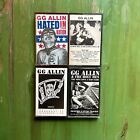 GG Allin Lot Of 4 Cassettes In Amazing Condition. Hated In The Nation Is OG RARE