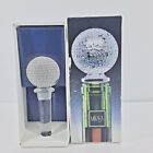 New ListingCrystal Golf Ball Wine Bottle Stopper by Mikasa Golf Tee Time Sports Gift in Box