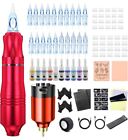 New ListingTattoo Pen Machine Kit Complete for Beginners with Power Supply 20 pcs Needles
