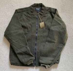 Filson Mackinaw Wool Jacket Liner - Sz. Large - Forest Green - Made In US - NWT
