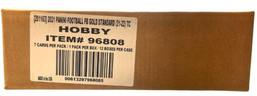 2021 Panini Gold Standard Football Hobby 12 Box Case