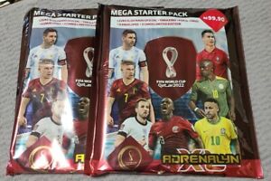 4 mega starter pack LIMITED Adrenalyn XL Panini World Cup 2022 SEALED card LE