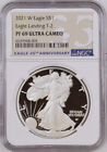2021 w proof silver eagle type 2 ngc pf 69 ultra cameo 35th anniversary