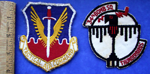New Listing60s VTG US AIR FORCE 34TH BOMB SQUADRON THUNDERBIRDS PATCH & TAC AIR COM Vietnam