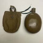 Soviet vintage military water bottle flask with original bag USSR - 1985-