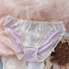 Purple Lolita Cute Japanese Girls Lace Bow Panties Underpants Briefs Asian L