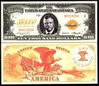 1920 UNITED STATES ROOSEVELT SERIES USA $10,000 DOLLARS UNC NOVELTY MONEY