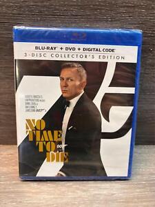 No Time To Die 007 Blu Ray + DVD  3-Disc Collector's Edition New Sealed