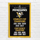 For Pittsburgh Penguins 3x5 ft Banner Hockey NHL Stanley Cup Champions Flag