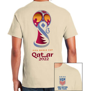 QATAR World Cup  2022 Beige Short Sleeve T-shirt Team USA