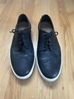 Clarks Men’s Oxford Shoes Size 9.5 Black With White Soles