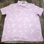 Mens Adidas size 2XL Vented All Over Print Short Sleeve Golf Polo Shirt