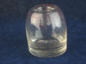 54267 Old Antique Glass Ink Bottle Inkwell Fountain Pen Desk PONTIL Non Spill