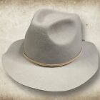 Felt Brixton Wesley Western Style Fedora Hat Size XL 7 3/4 Tan New With Tags