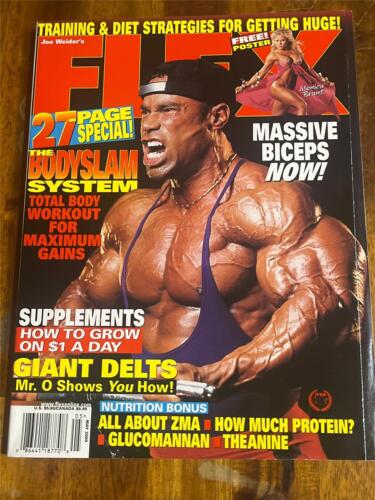 FLEX bodybuilding muscle magazine KEVIN LEVRONE/Monica Brant poster 5-00