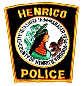 HENRICO VIRGINIA VA Sheriff Police Patch INDIAN NATIVE MAIDEN VINTAGE OLD MESH