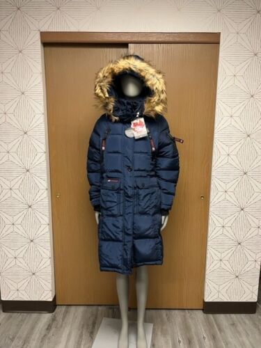 CANADA WEATHER GEAR Coat for Women- Long Faux Fur Insulated Winter Jacket, MEDIU
