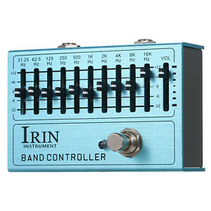 IRIN 10-Band EQ Guitar Effect Pedal Equalizer True Bypass for Guitar Bass S9H6