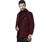 Men's Business Casual Jacket Overcoat Zipper Single Breasted Trench Coat Fashion