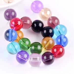 Round Glossy 6mm 8mm 10mm 12mm 14mm Crystal Glass Loose Beads for Jewelry Making