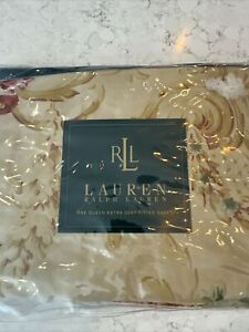 New Sealed Ralph Lauren Grosvenor Square Floral Fitted Sheet - Queen
