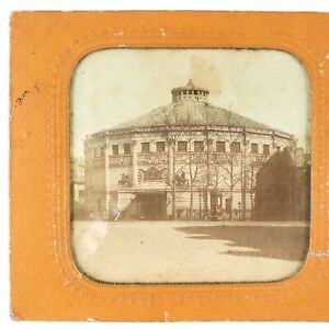 Cirque d'Hiver Paris Tissue Stereoview c1864 Tinted France Hold-to-Light A2593