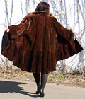 Mink Coat fur Coat Blue Fox Velvet Mink Fur Swinger Fashion Italy Style Efd