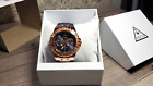 GUESS Ladies Blue & Rose Gold Stainless Multi-function Watch