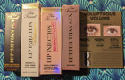 Too Faced 4pc: Lip Injection Extreme, Maximum Plump, Foreplay Mascara Primer