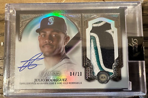 2023 Topps Dynasty Julio Rodriguez Auto RPA Patch 4/10 DAP-JR4 Seattle Mariners