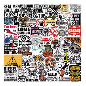 20Pcs Diesel Mechanic Graffiti Stickers Pack Laptop Skateboard Phone Bike Decor