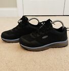 Keen Men's Utility Low Top Work Shoes 9 M Black Leather Mesh Steel Toe F2413-18